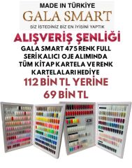 475 renk kalıcı oje serisi + kitap kartela hediye