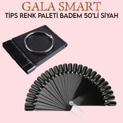 Tips renk paleti badem 50 li - siyah