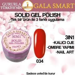 Gala solıd gel polısh 15 ml no 034