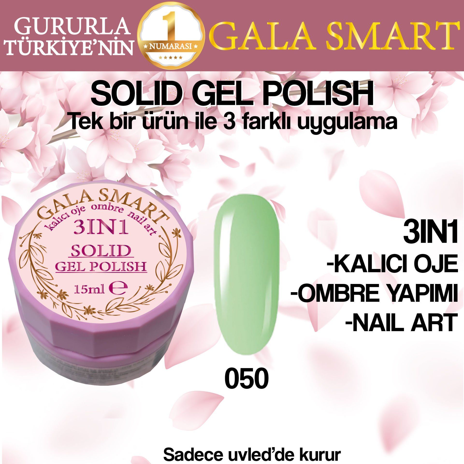 GALA SOLID GEL POLISH 15 ML NO 050