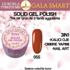 Gala solıd gel polısh 15 ml no 055