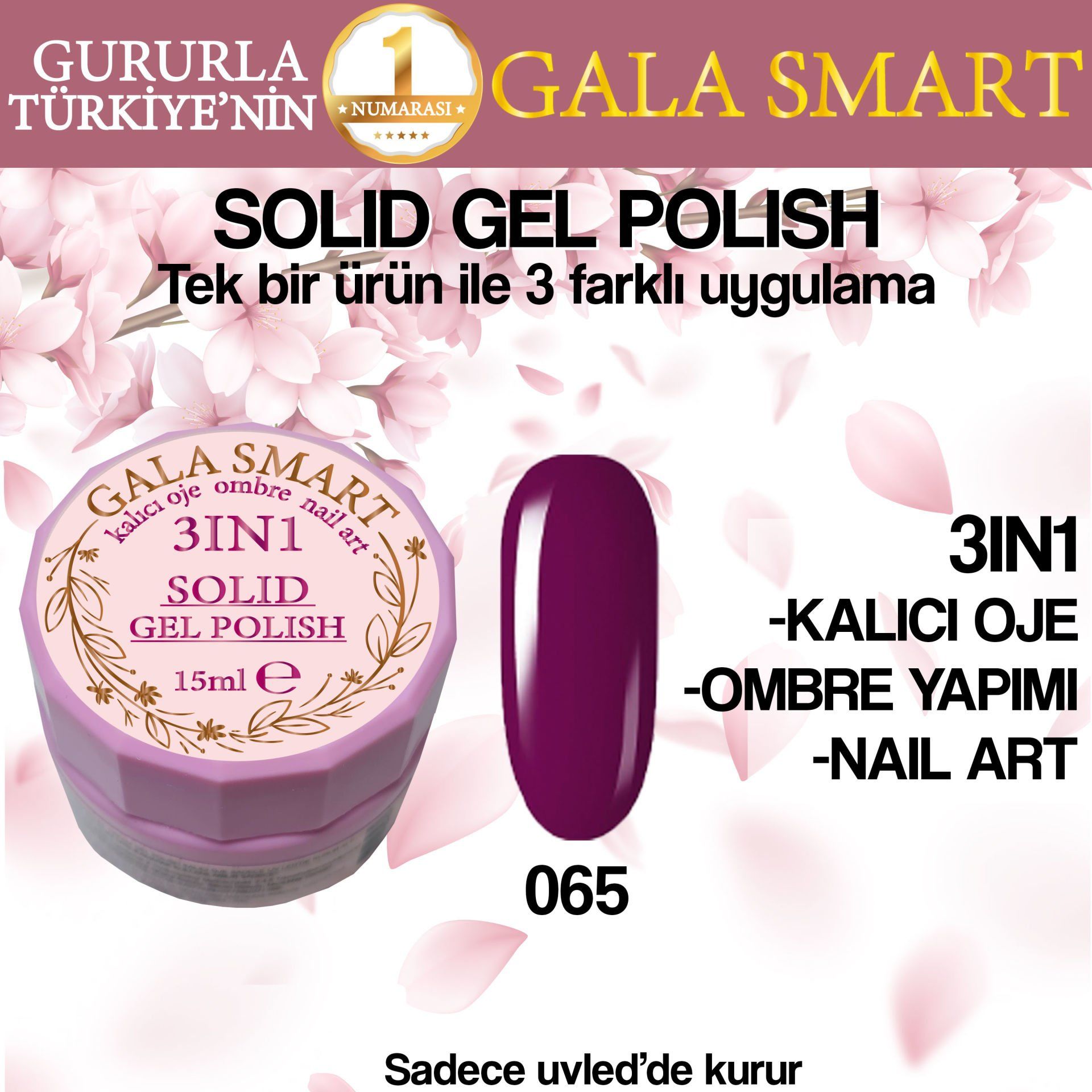 GALA SOLID GEL POLISH 15 ML NO 065