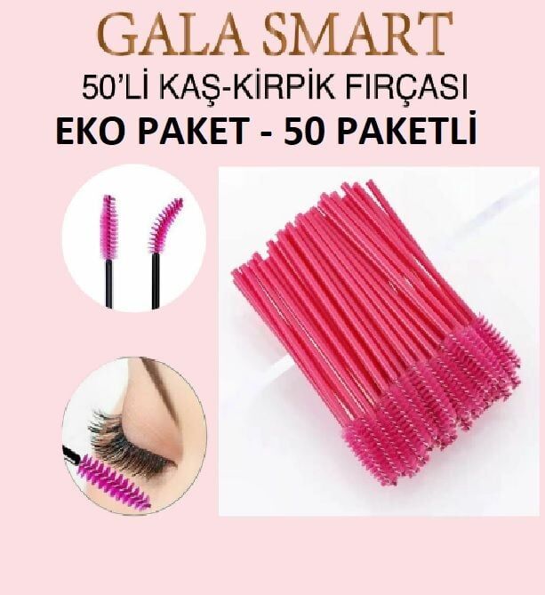 Gala smart kaş&kirpik fırçası eko paket 50 li paket x 50 adet