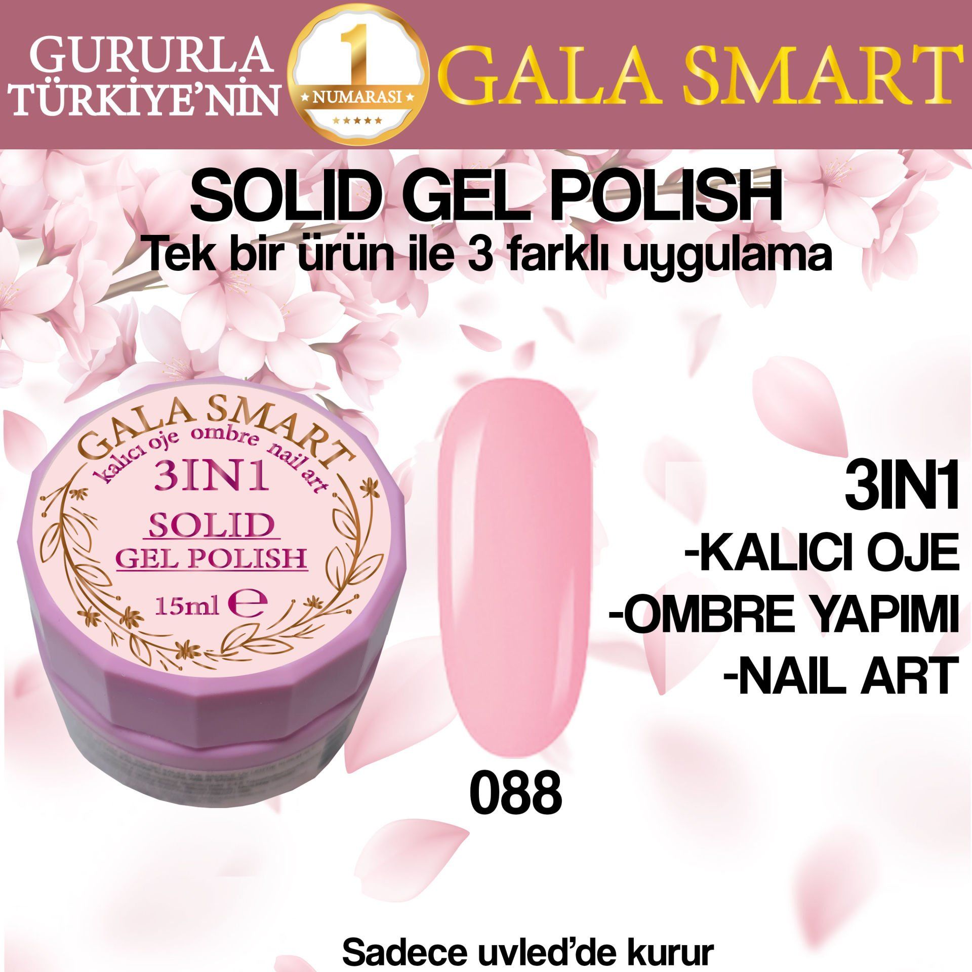 GALA SOLID GEL POLISH 15 ML NO 088