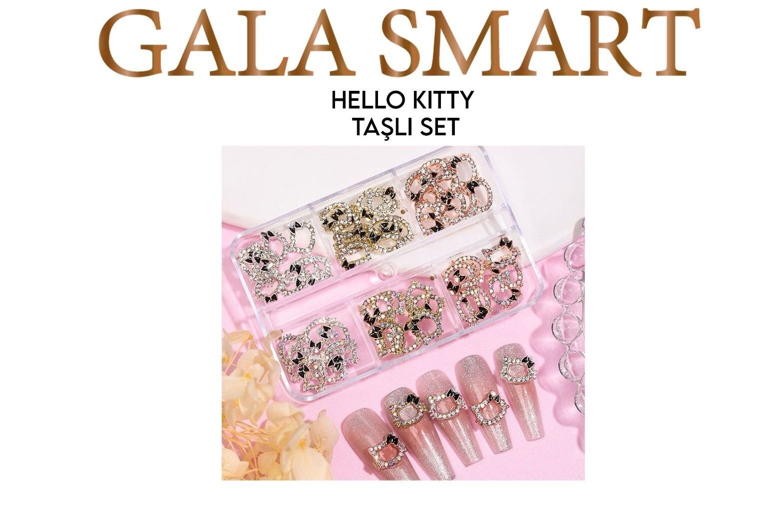 Hello kıtty taşlı set