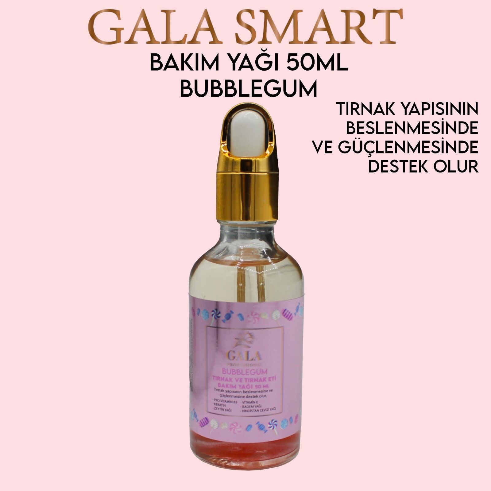 GALA TIRNAK BAKIM YAĞI 50 ML - BUBBLEGUM