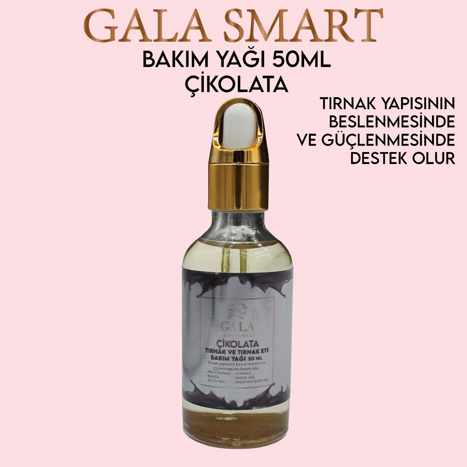 Gala tırnak bakım yağı 50 ml - çikolata