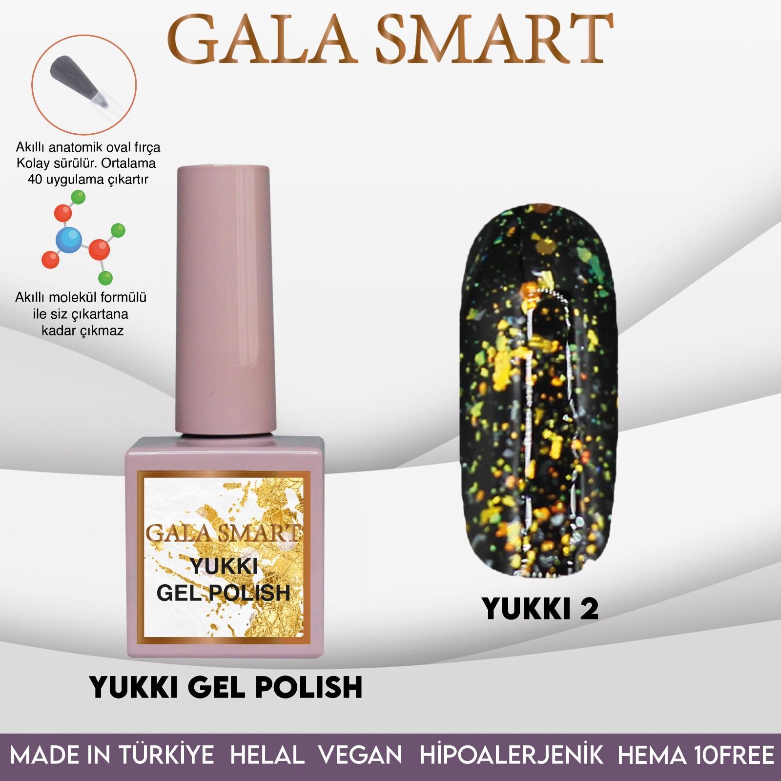 Gala smart yukki kalıcı oje 10 ml no:02