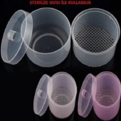 Mini sterilize yuvarlak kutu - lila