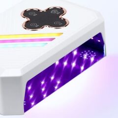 Premium double 268 w uvled kurutucu – çelik aynalı tabanlı