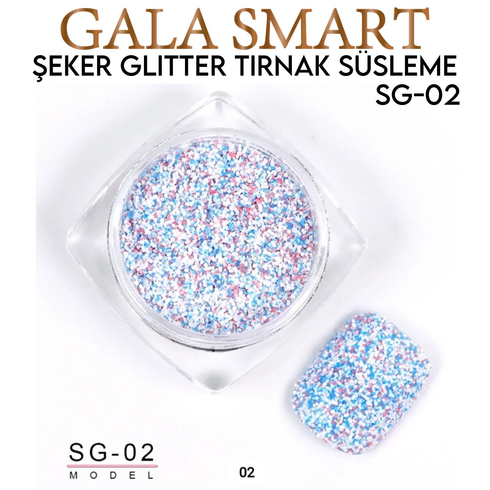 Şeker glitter tırnak süsleme no:sg-02