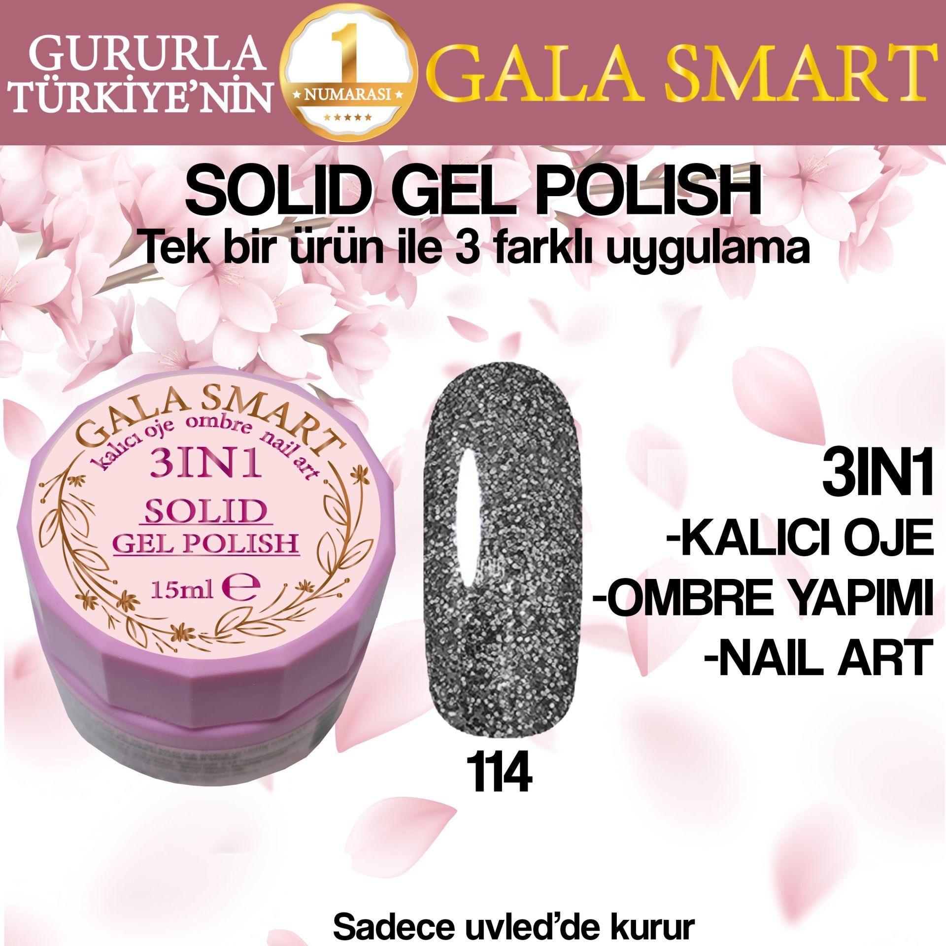 GALA SOLID GEL POLISH 15 ML NO 114
