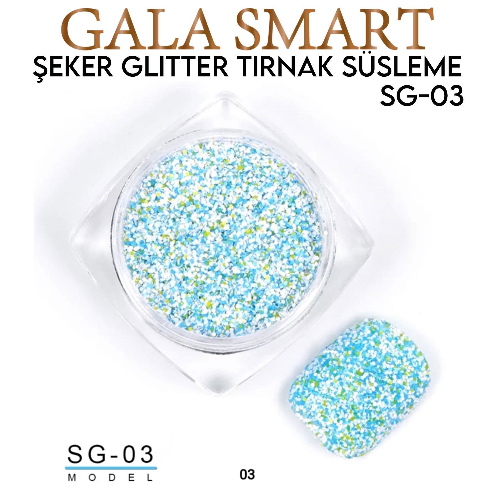 Şeker glitter tırnak süsleme no:sg-03
