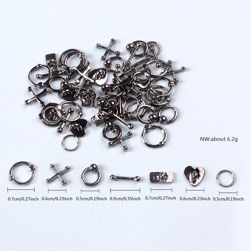 Özel metal tırnak süs no:1