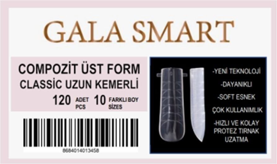 Üst form - klasik uzun kemerli - 120 li kutu