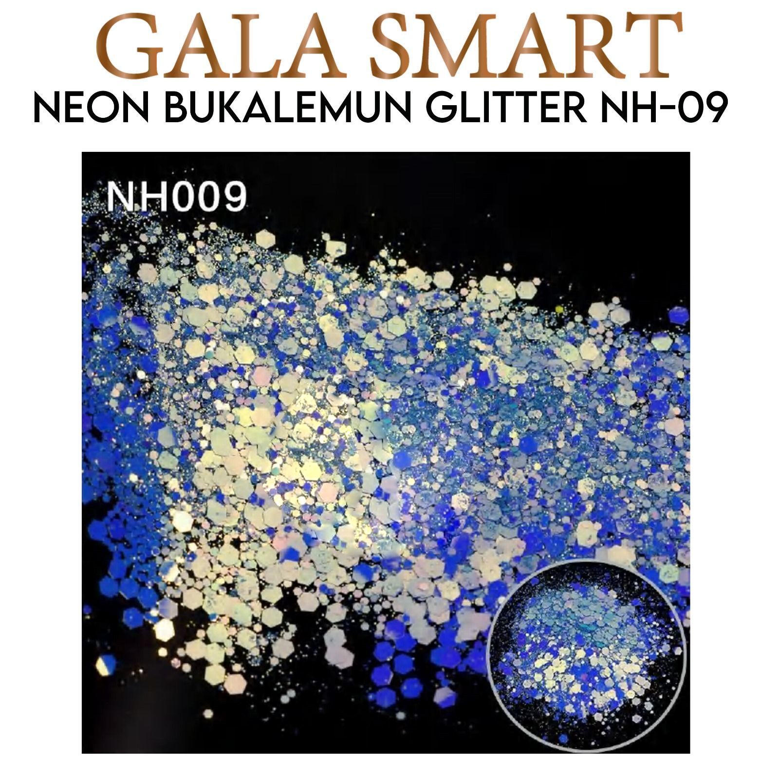 Neon bukalemun glitter süs - nh-09