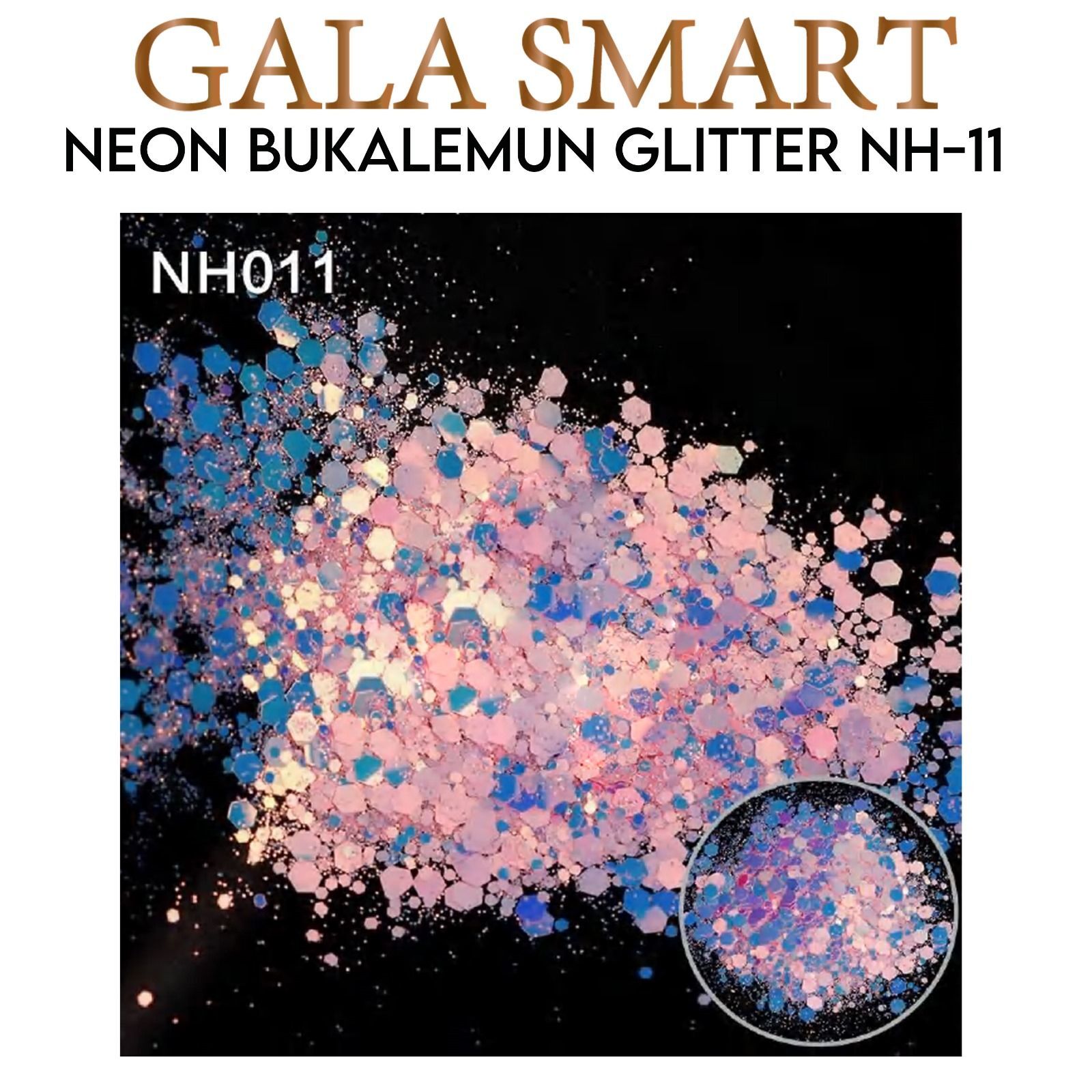 Neon bukalemun glitter süs - nh-11