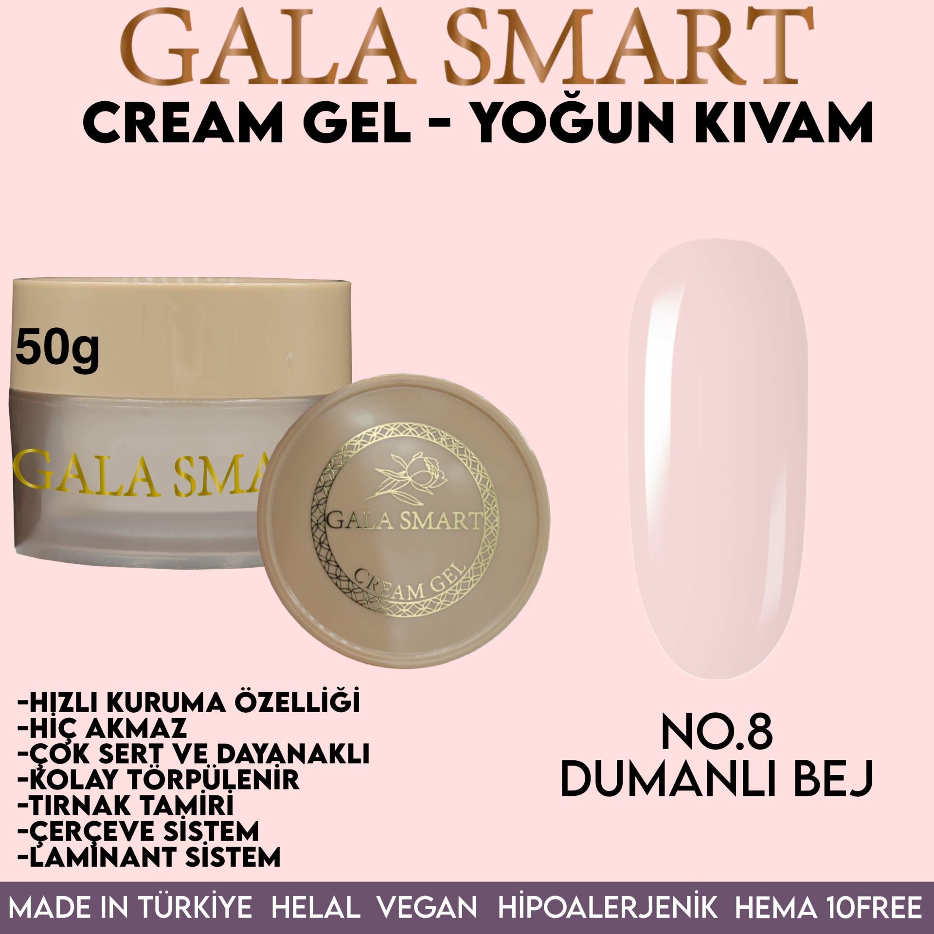 Gala smart - cream gel 50 g no:8