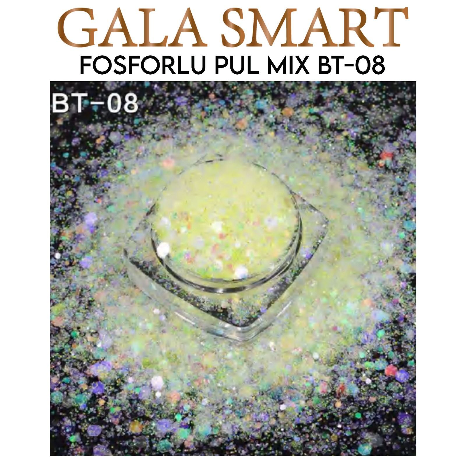 Fosforlu pul mix süs - bt-08