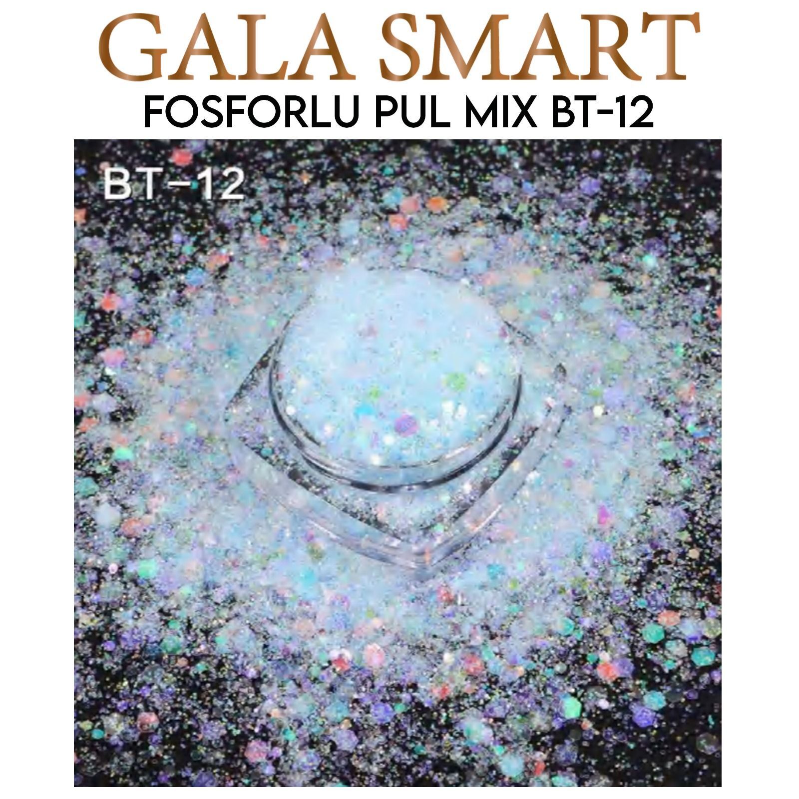 Fosforlu pul mix süs - bt-12