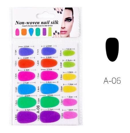 Fiber protez tırnak şablonu - model:a-06