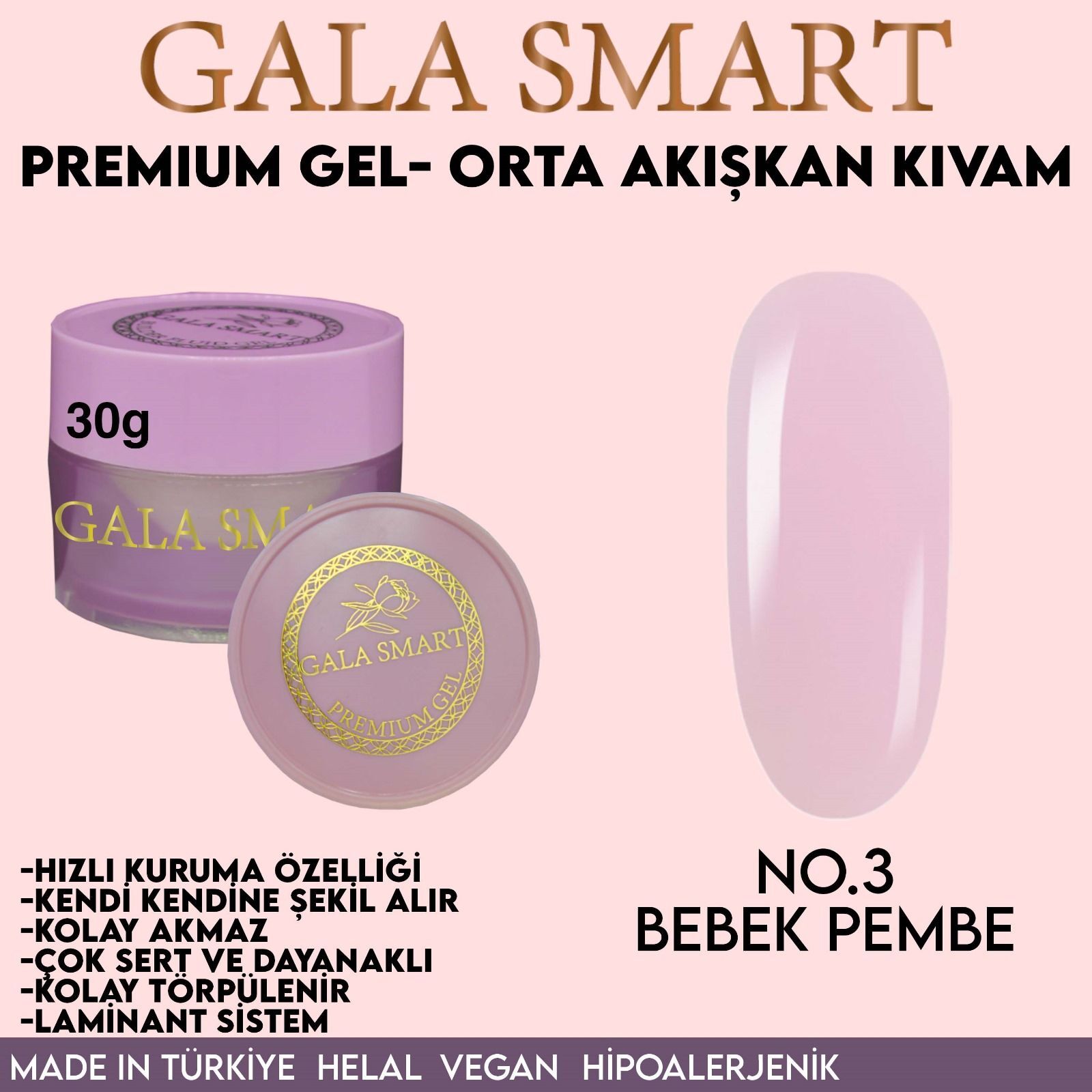 Gala smart - premium jel 30g - no:3