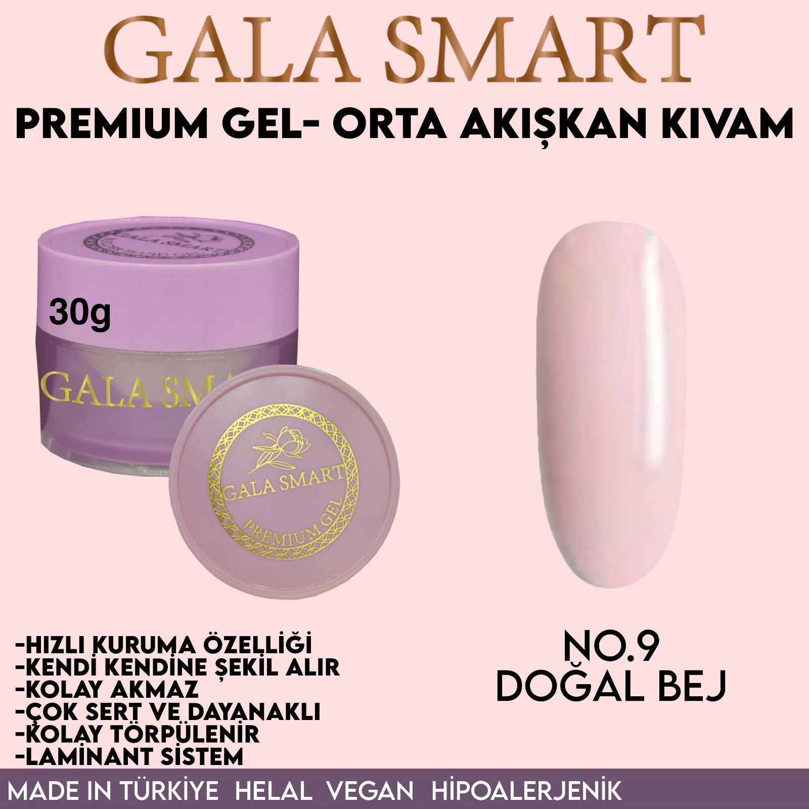 Gala smart - premium jel 30g - no:9