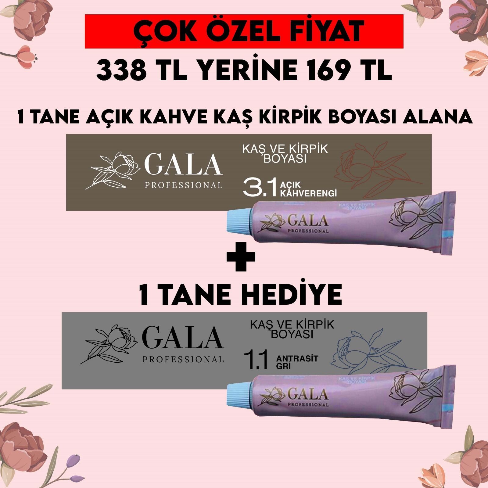 KAŞ & KİRPİK BOYASI 1+1 KAMPANYA NO:1