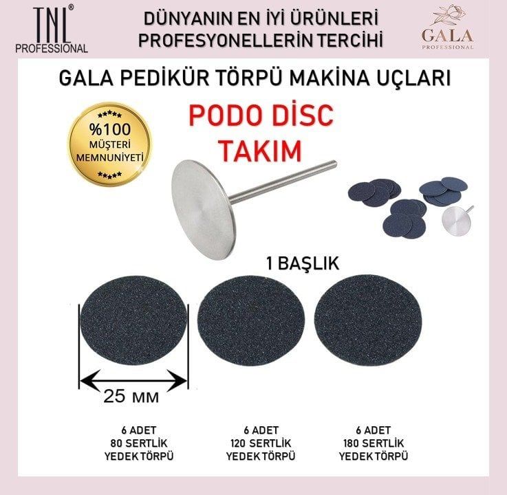 GALA - PODODİSK TAKIM (BAŞLIK + 18 TÖRPÜ UÇ TAKIM)