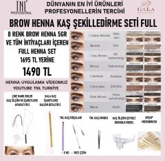 Henna kaş şekillendirme seti full