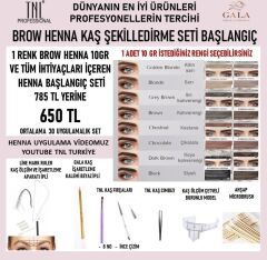 Henna kaş şekillendirme seti başlangıç
