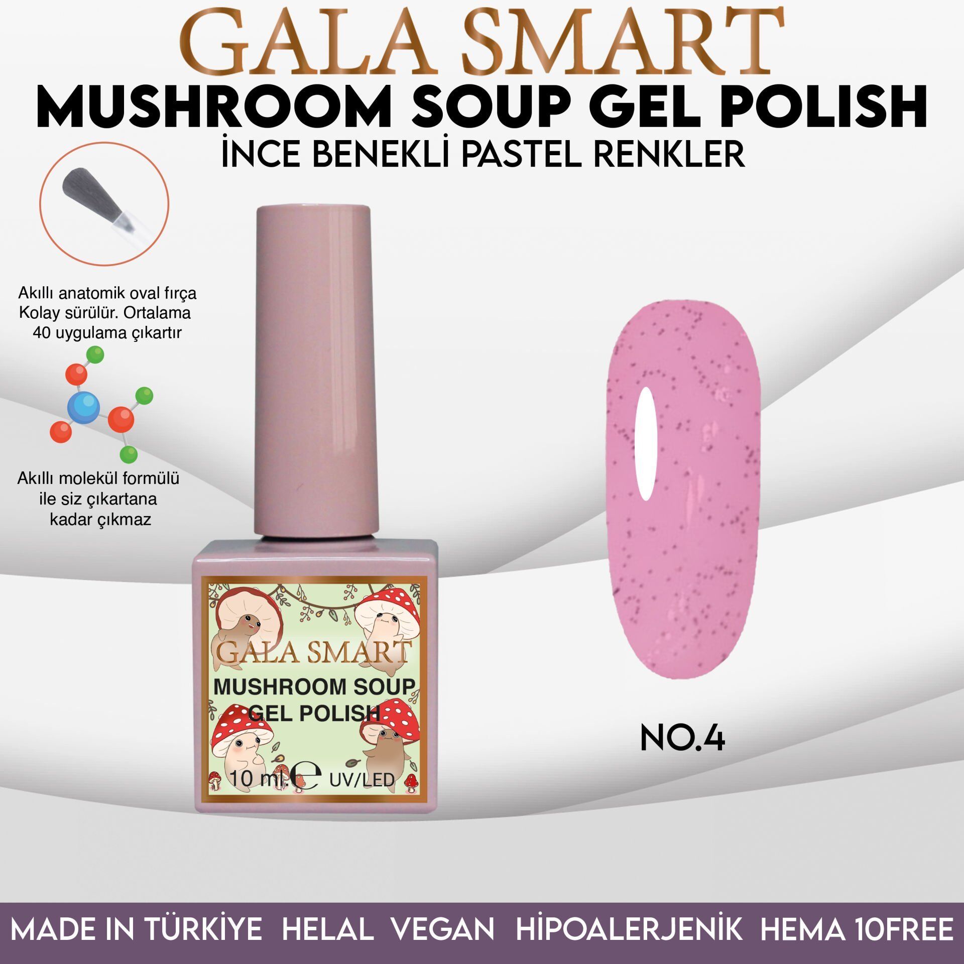 Mushroom soup gel polısh 10 ml no:04