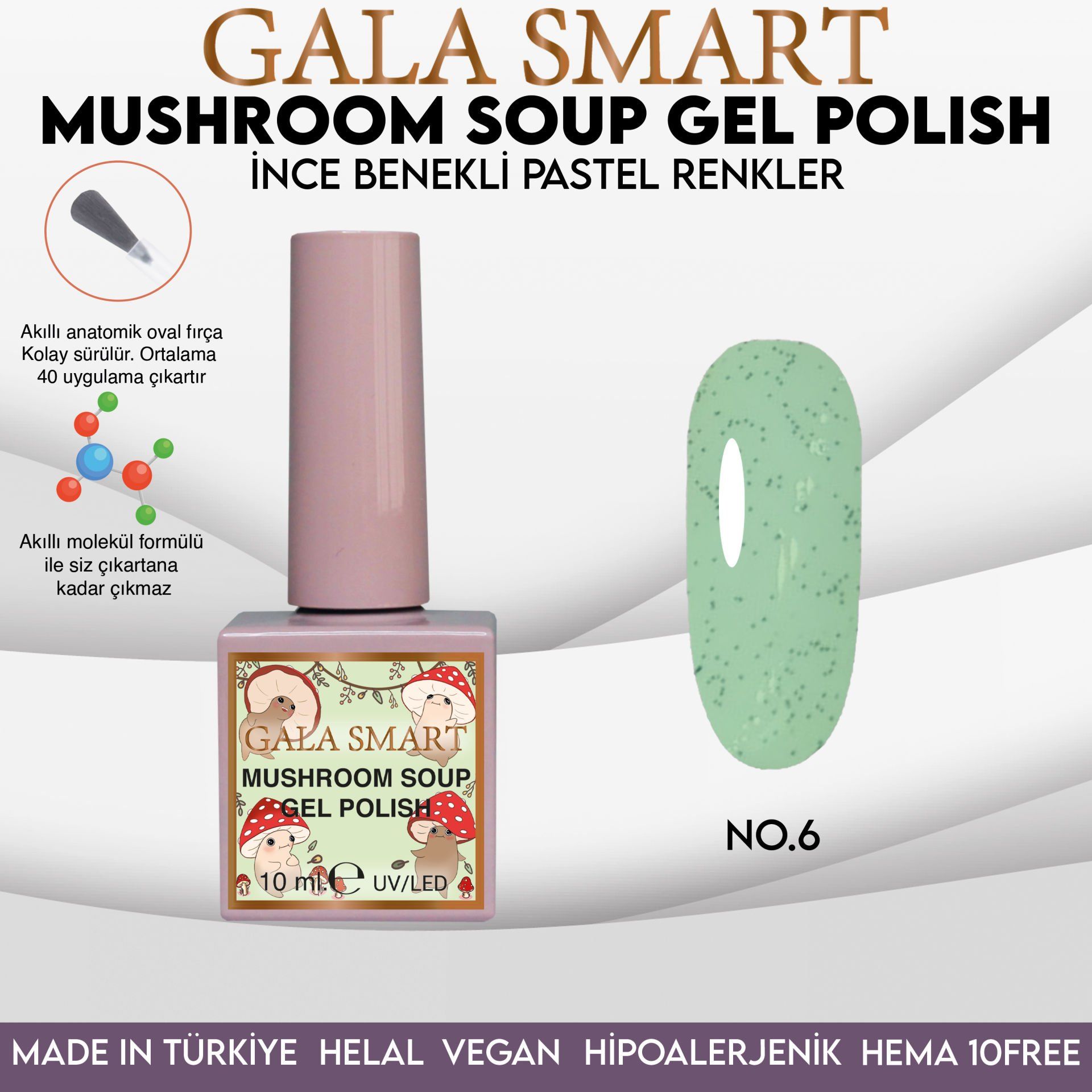 MUSHROOM SOUP GEL POLISH 10 ML NO:06