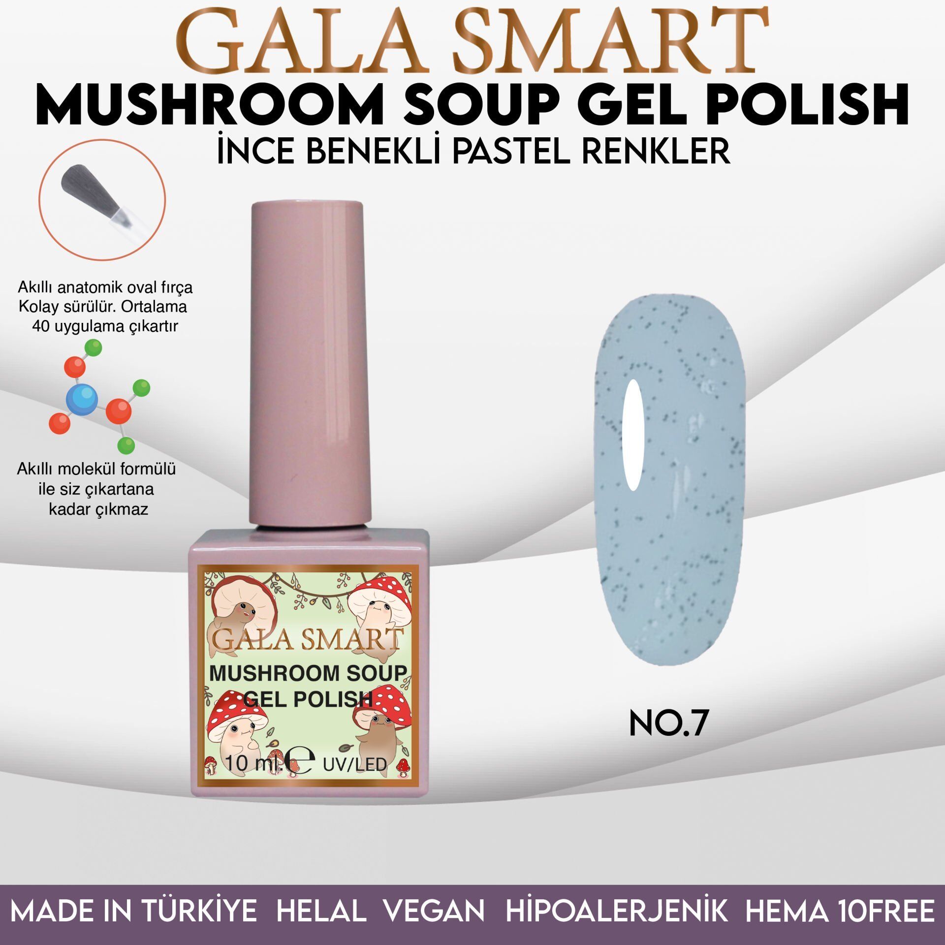 Mushroom soup gel polısh 10 ml no:07