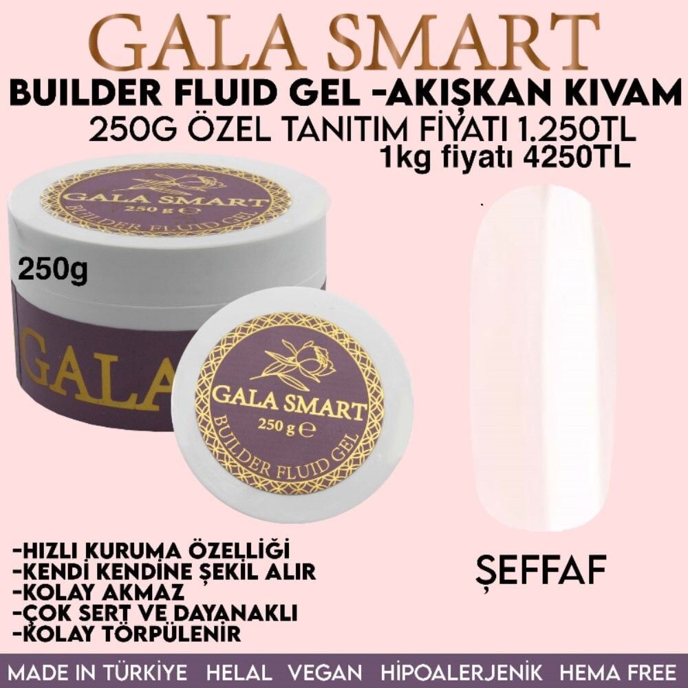 Builder fluid gel 250 g - şeffaf