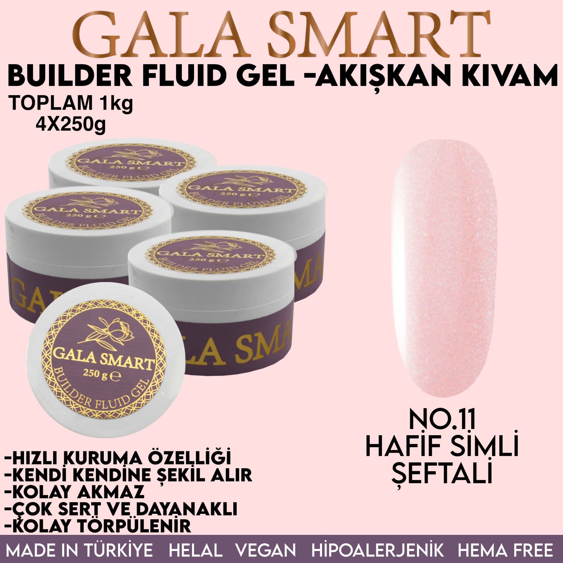 Builder fluid gel - eko paket 1000 g - no:11
