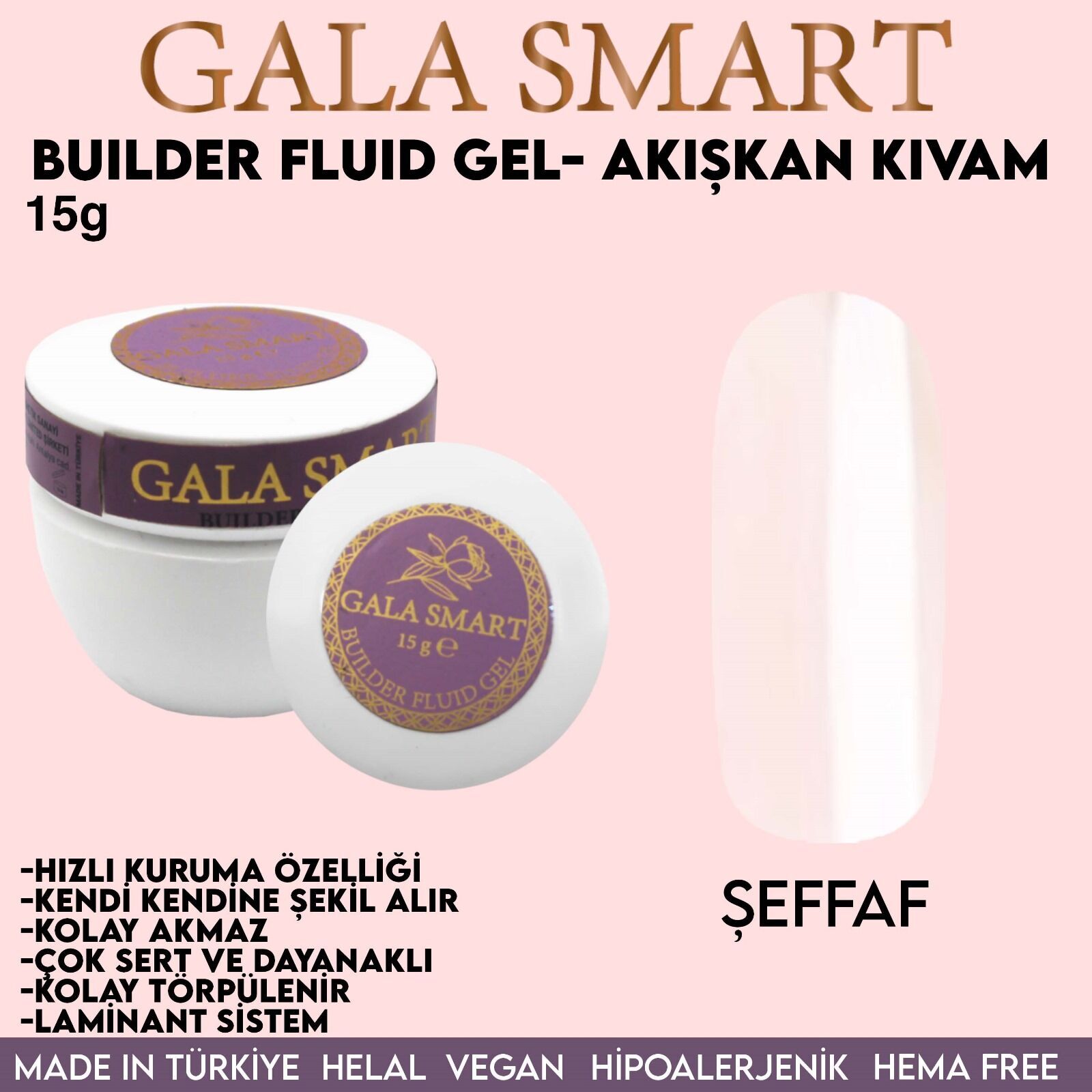 Builder fluid gel 15 g - şeffaf