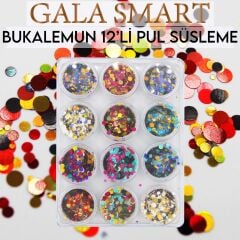Bukalemun model 12 li pul set süsleme