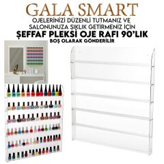 Oje rafı - şeffaf - 90 lı