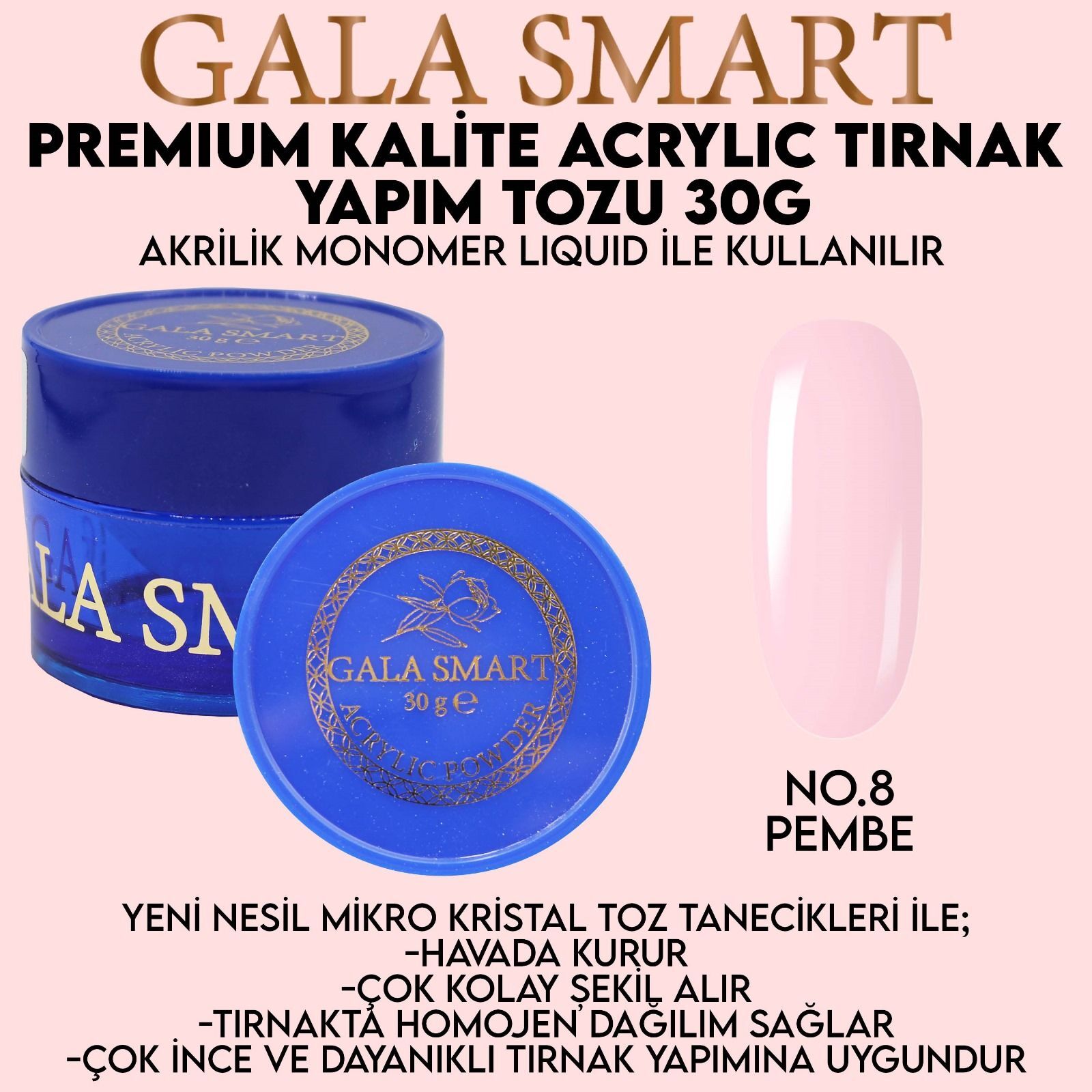 Akrilik toz premium 30 g - no:08