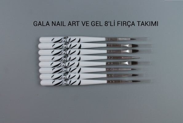 Gala 8 li lüks zebra fırça