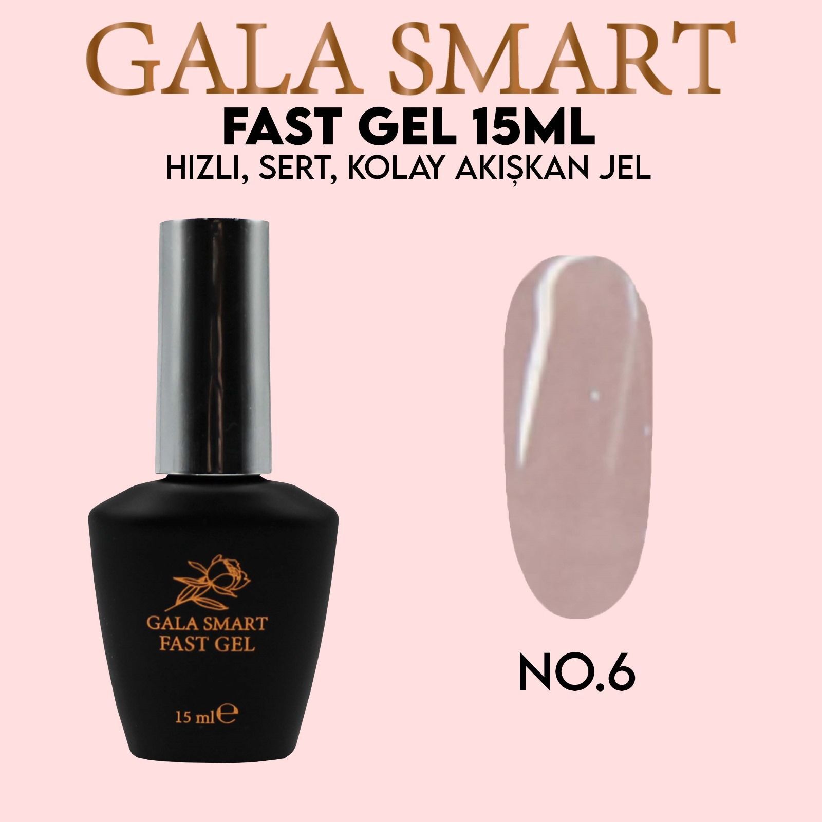 Gala smart - fast gel 15 ml - no:6
