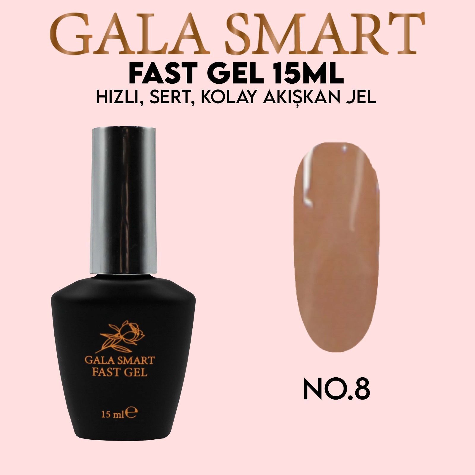 Gala smart - fast gel 15 ml - no:8
