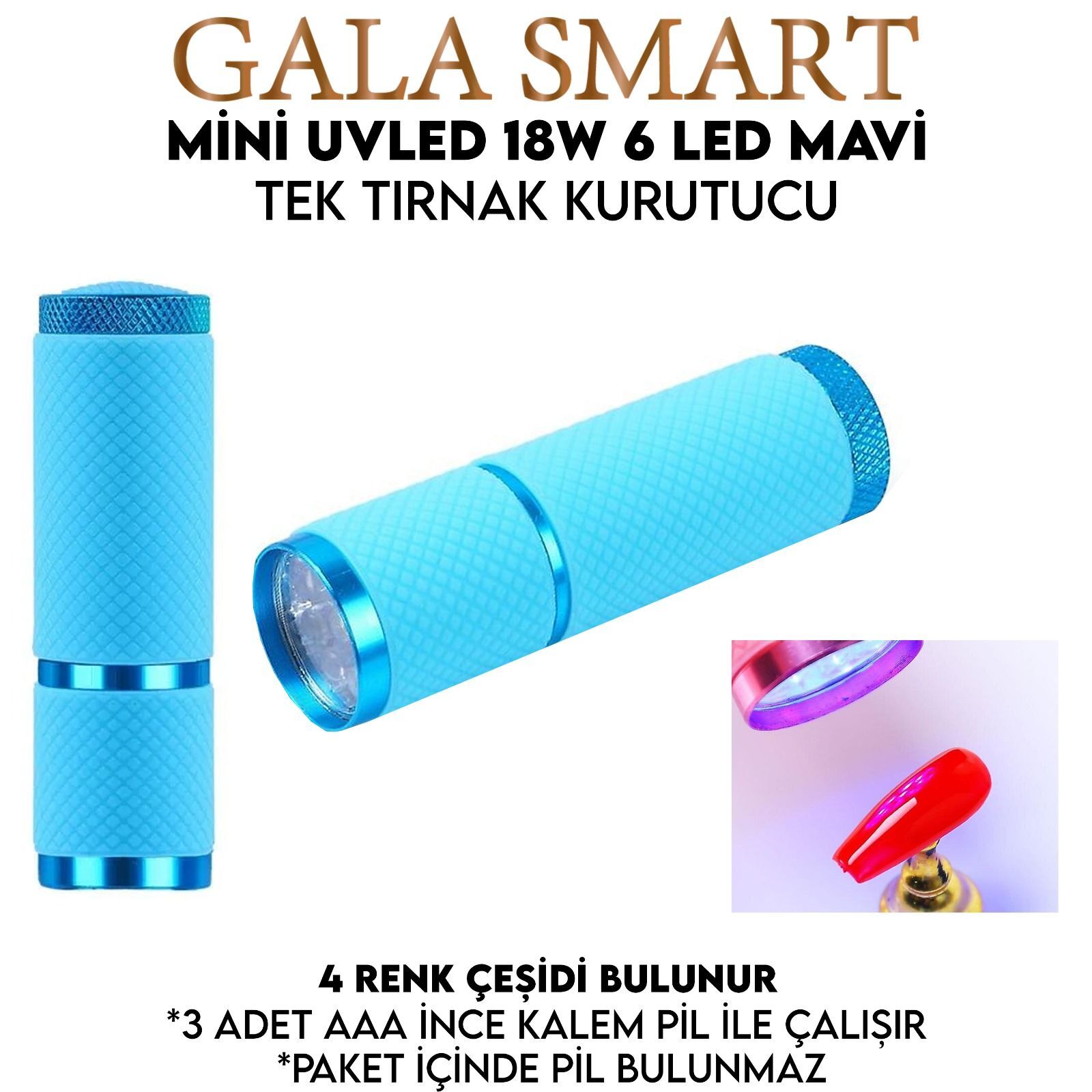 Fener uvled kurutucu - mavi renkli