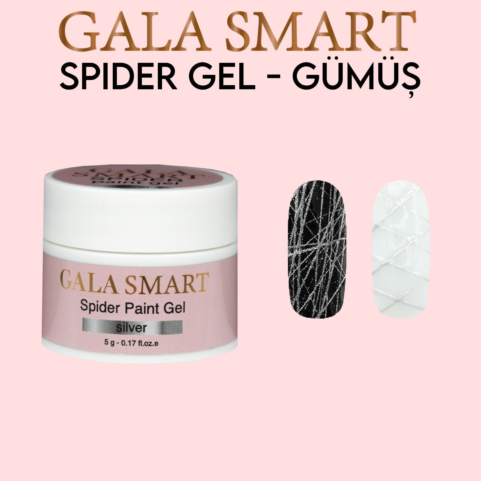 Gala smart spider tasarım jel 5 gr - gümüş