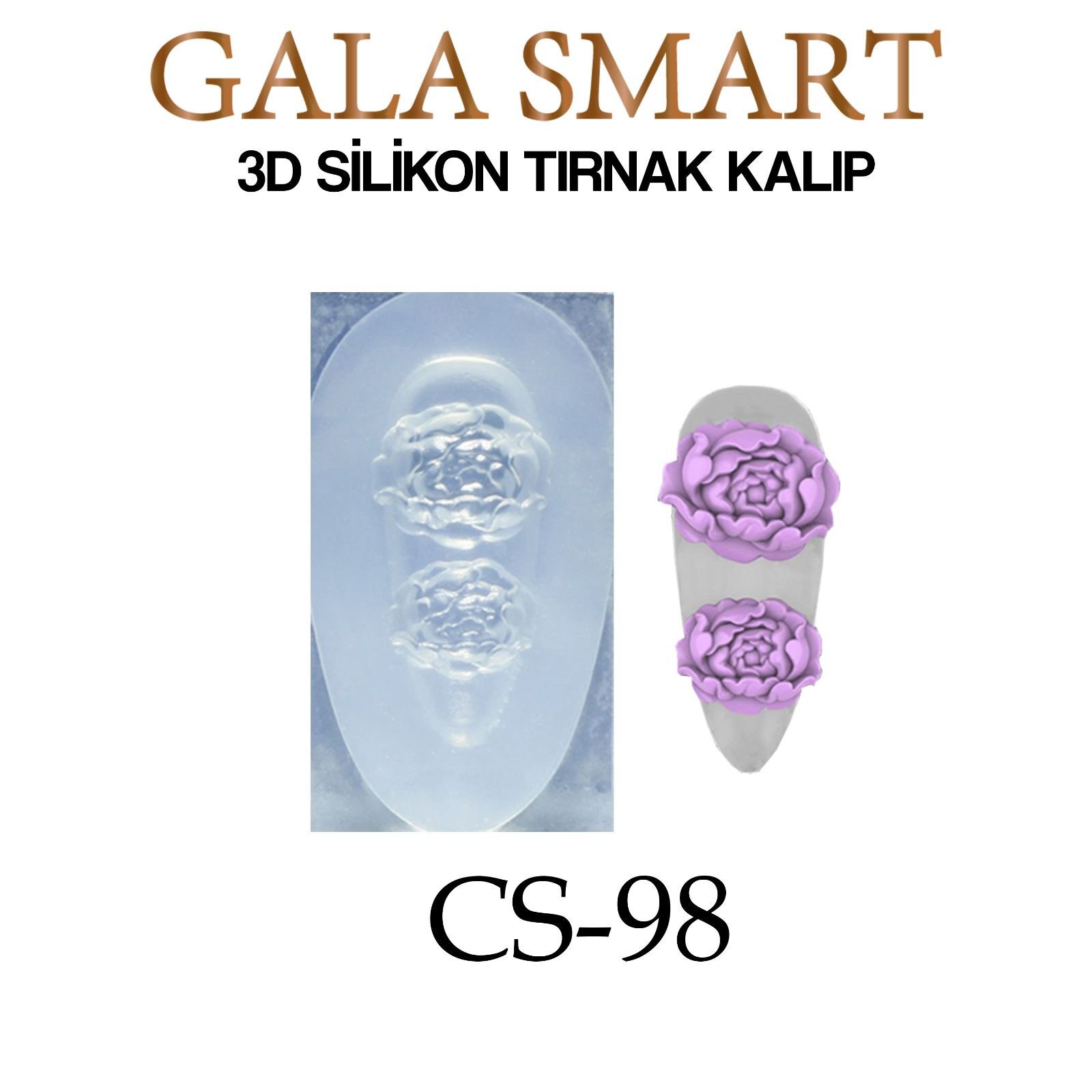 Silikon tırnak kalıp - model: cs-98