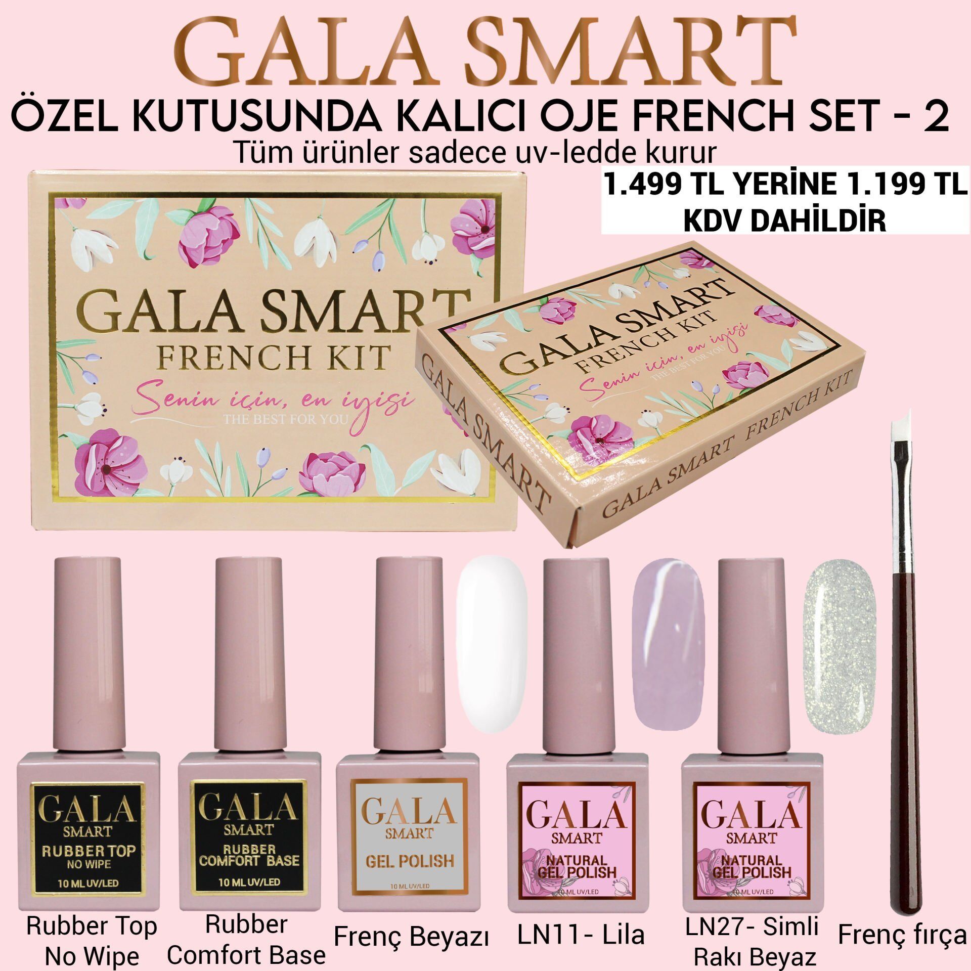 Kalıcı oje french set - 2