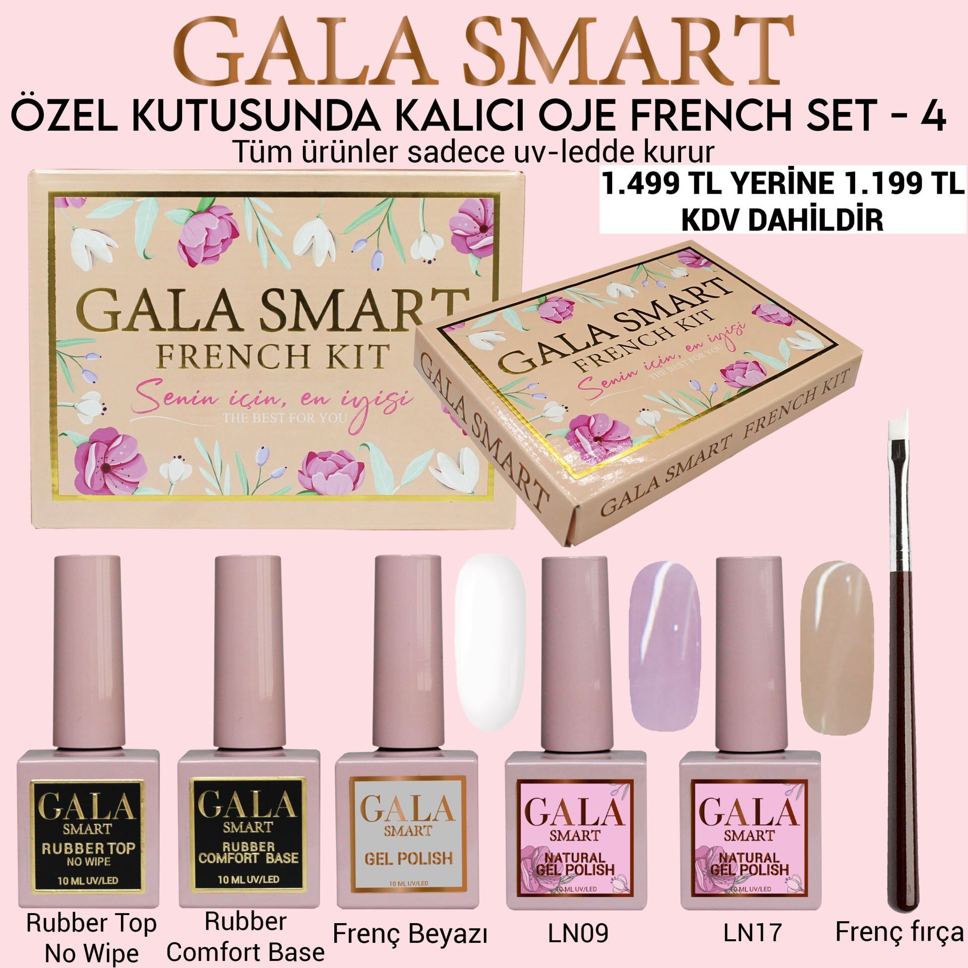 Kalıcı oje french set - 4