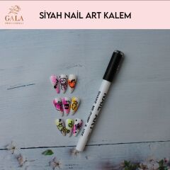 Gala nail art çizim kalemi siyah renk