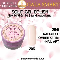 Gala solıd gel polısh 15 ml no 205